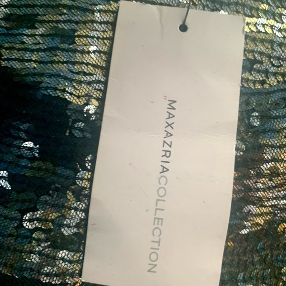 MaxAzria Collection Runway Sequined Tulle Jacket Y2K NWT Gold Black Silver - Picture 10 of 11